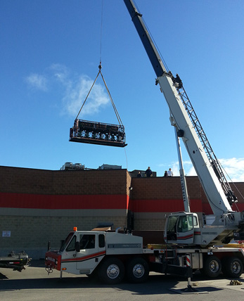 HVAC roof installation